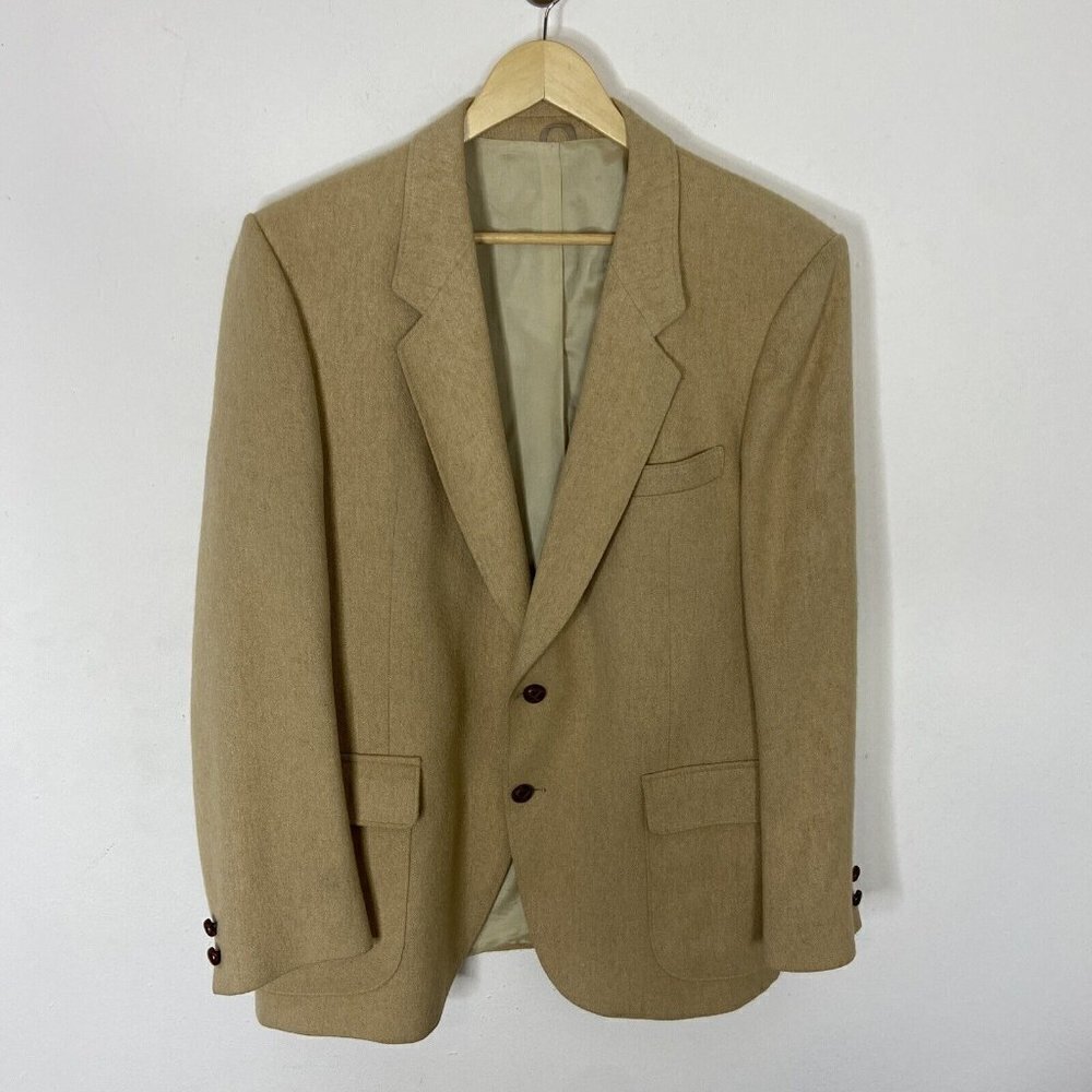 Leishman Tip Top Men 44 Camel Hair Blazer Sports Coat
